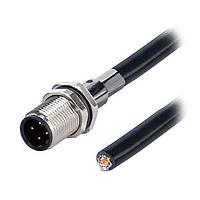 Same Sky (formerly CUI Devices) CDM1262-04D-MW-F12-050-67 Sensor Cables / Actuator Cables Solder Type,Front Fasten M12*1.0,D-Code 4PIN ,Screw Copper alloy,PUR  1.0M