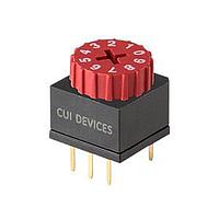 Same Sky (formerly CUI Devices) RDS6-10S-1065-3-D DIP Switches 10 Position Through Hole 2.54 mm Pitch Flush Cross Actuator w/ Cap