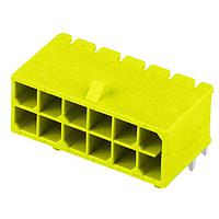 Molex 212528-0841 PCB Receptacle Micro-Fit+ Versa Color RA Header Thru Hole  Dual Row 8 Ckts  (Au) GloWire Ylw