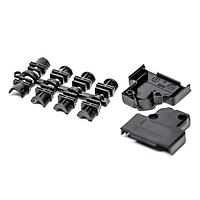 NorComp 971-015-010R011 Two Piece Backshell 15P 45 DEGREE BLACK PLASTIC