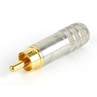 Switchcraft 3502L RCA Phono Connectors Ni HD PLUG W/CLAMP