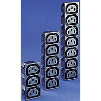 Bulgin PX0717/2/15/ST Outlets SNAP FIT TO PANEL AC 2 OUTLET