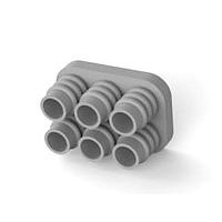 AMP Connectors - TE Connectivity 1586099-1 Accessories 06P UMNL WIRE SEAL GRAY 12AWG