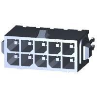 AMP Connectors - TE Connectivity 4-794681-0 Headers 10P MICRO MNL ASSY VRT,THRU,LF