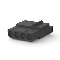 AMP Connectors - TE Connectivity 1-480424-9 Plug Housings 04P PLUG HSG F/H BLK