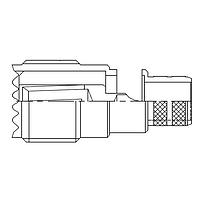 Amphenol RF 182335 Connectors UHF STRT CRIMP JACK RG-8, RG-213, RG-393