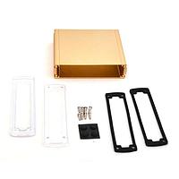 Bud Industries EXN-23360-GDP PCB Enclosure Extruded Aluminum Enclosure Gold with Plastic Cover (1.6 X 5.8 X 5.1 In)