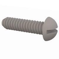 Essentra Components 010440R043 Round Slotted Round Slotted Screw, #4-40 Thread, 7/16 Lg