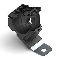 HellermannTyton 151-01995 Ratchet Clamp Ratchet P-Clamp, 0.76 - 1.42" Bundle Dia, 30 Long, 0.26" Hole Dia, PA66HIRHSUV/SS304, Black, 140/ctn