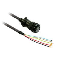 SCHNEIDER VW3M5D4FR30 Motor Drives power cable 3m shielded 4x 3,3mm, BCH2 brake MIL connector