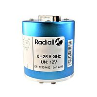 Radiall R573F02325 Coaxial Switches SP3T Ramses SMA 26.5GHz Normally open 12Vdc TTL Diodes D-sub connector