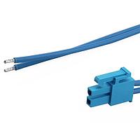 Molex 226245-2022 Discrete Wire Mini-Fit Versa Color-to-Pigtail  CBL ASSY 4.2P DR 150mm Lgth 2 Ckt Blue