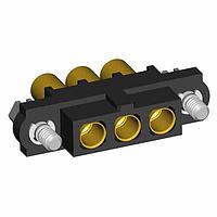 Harwin M80-4000000F1-03-325-00-000 Receptacles 3 Pos. Female SIL 12AWG Cable Conn. Kit, Jackscrews