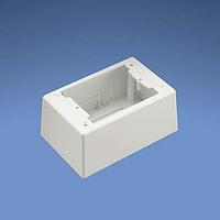 Panduit JBP1DIW Power Rated Surface Mount Box Single Gang Power Rtd 2-pc Deep Outlet