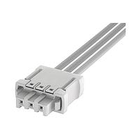 HARTING 14310413101160 Pluggable Terminal Blocks har-flexicon, 4pin female, vertical, w/ push-in spring cage termination - 24-20AWG, 6Amps, pitch 2.54mm, Color White