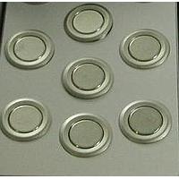 Schurter 1241.2855 Anti-Vandal 19mm Red spot illum Mechanical N.O. zinc