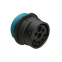 Amphenol SINE Systems AHDP04-24-91PR-WTA Receptacles Size 24, 9 Position ISOBUS Receptacle, Pin, Reduced Diameter Seal, Wide Thread Adapter (WTA)