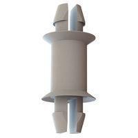 Essentra Components 27DMSP00250 PCB Support, Two Prong PCB Support, Locking, .125/.125 Hole, .250 Spacer