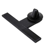 HellermannTyton 151-00077 Bundling Clip Standoff Bundling Clip, 2.0" Long, 0.03 - 0.06" Panel Thickness, PA66HS, Black, 100/pkg