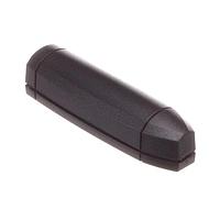 New Age Enclosures P3A-401108 USB Enclosure Electronic Dongle 4.0 x 1.1 x 0.8 inch - Black