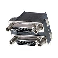 Molex 83619-9011 Micro-D D-Sub Connectors CMD RA DUAL STACK 25 K 25/30 CIR W/JKPOST