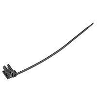 Essentra Components 550260 Cable Ties with Mounts Edge Mount Cable Tie, 7.87 in Long, 50 Lb Tie, Black