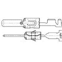 AMP Connectors - TE Connectivity 185028-1 Quick Connect JPT TAB 2.8X0.8 DEAL/WIRE