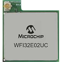 Microchip Technology WFI32E02UE-I MCU's 87-pad Wi-Fi SoC module,802.11 b/g/n,1MB Flash,320KB RAM, u.FL connector