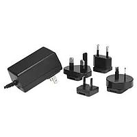 CUI Inc SMM30-12-E-P5 Wall Mount AC Adapters ac-dc, 12 Vdc, 3 A, SW, multi-blade, E blades, P5 center pos, level VI, MED