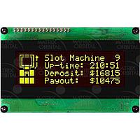Matrix Orbital LCD2041-IY LCD Character Display Modules Black Background Yellow Text
