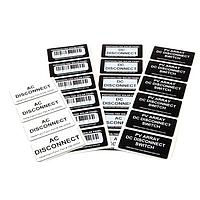 HellermannTyton 596-00557 Labels Foam Nameplate, Rectangular, 3.0" x 4.0", PET, Black, 150/roll