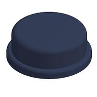 Diptronics KTSC-22B Cap, Round 12X12 RND BLUE CAP