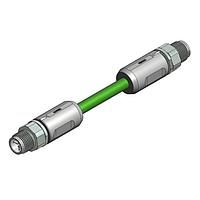 Amphenol CONEC 43-20378 Sensor Cables / Actuator Cables SAL-M12X1 X CODING 10 GIGABIT ETHERNET PATCHCORD 8 POS 2 METER LONG