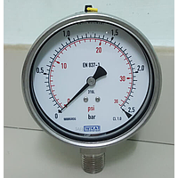 WIKA 232.50 (2.5 Bar (Psi), dial 63, lower mount) Pressure gauge
