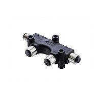 Amphenol LTW S-555500-FFFM00-S001 Adapters NMEA 2000, Multi-Port T Adaptor, Metal, 4A, 05 pins, Screw Thread, IP68