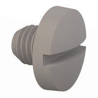 Essentra Components 012528B025 Machine Screw Binder Slotted Screw, 1/4-28 Thread, 1/4 in Lg