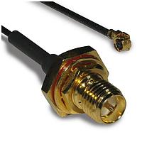 Amphenol RF 336306-14-0200 RF Cable Assemblies SMA Blkhd Jack - AMC Plug 137mm, 200mm