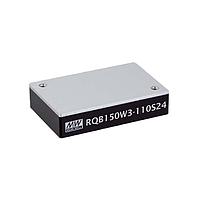 MEAN WELL RQB150W3-110S24 Isolated 150W 60-160Vin 24V 6.25A 1/4 Brick Railway