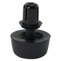 Essentra Components FSR-3 Snap Rivet Mount Foot,Rivet Mount,Nylon/Rubber