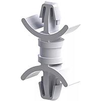 Essentra Components DLCBS5-6-01 PCB Support CB Spt,Dual Lck,Natural,3/8 in Spc