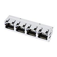 Molex 44248-0030 Ganged 8POS R/A SMT 4 PORTS LOW PROFILE