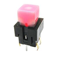 E-Switch LP15S1TRAYEL-N Standard Switches Pushbutton, SPST, Off-On, Through Hole , Clear, LED, Yellow