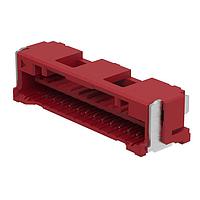 Molex 502585-1472 Receptacle 1.5 W/B Sgl RA Rec 14Ckt Red