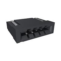 Amphenol FCI HFW4R-1STE1H1LF Board Mount 1.00mm Flex Connector, HFW-R series, 4 Position, Bottom Side Contact, Side Entry Surface Mount Non-ZIF Connector, Tin plated, Lead Free, Halogen-Free.