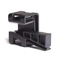 HellermannTyton 151-01566 Wedge Clip Wedge Clip, 0.16"0.35" Panel Thickness, PA66HSGF, Black, 200/bag