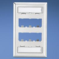 Panduit CFPL6SY Wire Ducting & Raceways Faceplate 6 Port Single Gang Classic