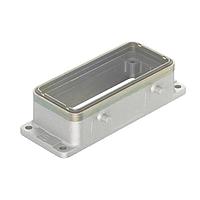 HARTING 09628160303 Headers & Wire Housings 16B EMC Bulkhead Housing, Double Lever, for hood w/ levers