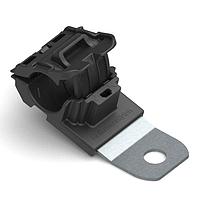 HellermannTyton 151-01957 Ratchet Clamp Ratchet P-Clamp, 0.52 - 0.77" Bundle Dia, 15 Short, 0.41" Hole Dia, PA66HIRHSUV/SS304, Black, 280/ctn