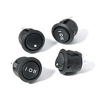 E-Switch RR3112ABLKBLKNFFO Rocker Switches ROCKER