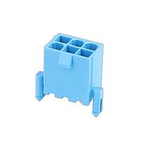 Molex 172447-0602 Headers Mini-Fit Versa Color Hdr, DR, Vrt, w/Peg 2Ckt SN GW Blue